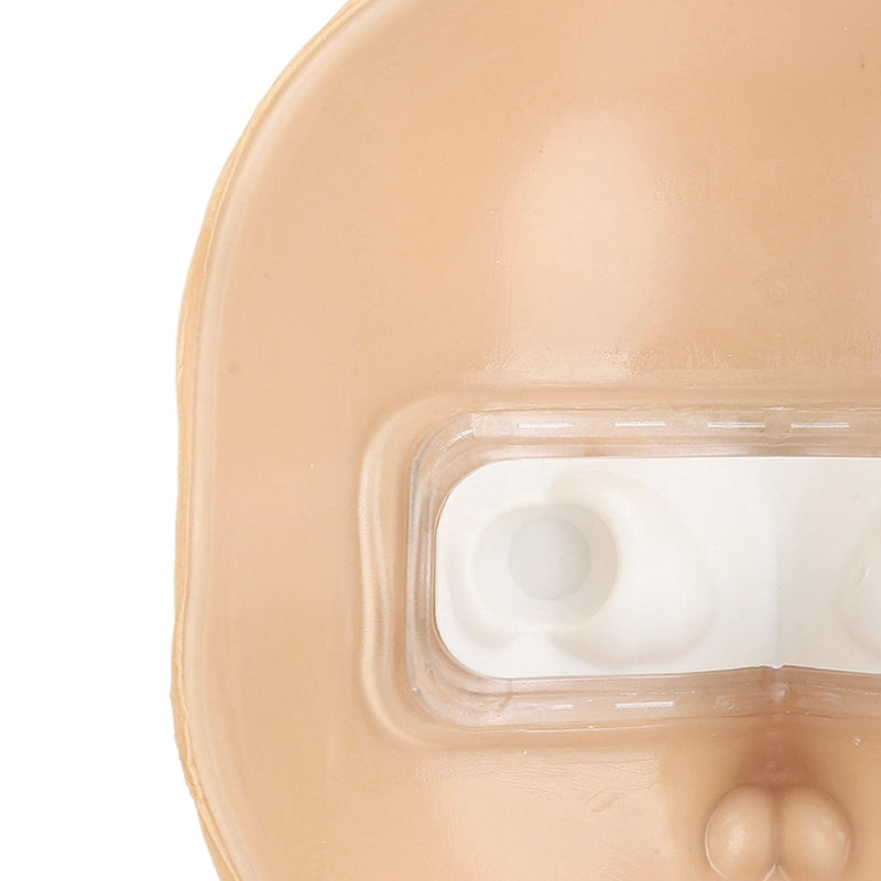 [Australia] - JTLB Makeup Practice Face with Plastic Stand 5D Silicone Full Face Makeup Practice BoardReusable Mannequin Tool for Beginner (White Skin) 