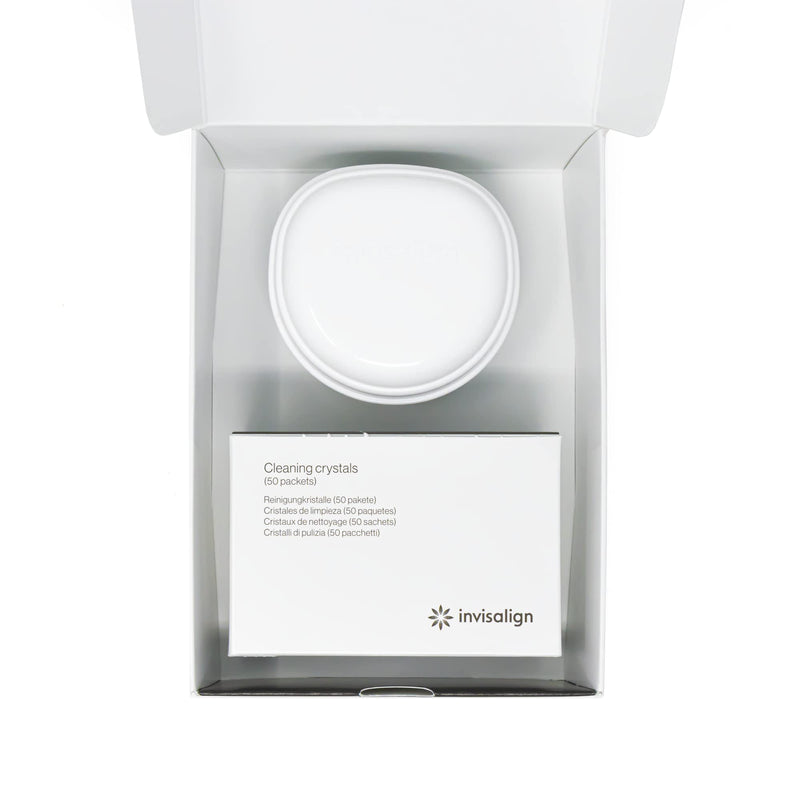 [Australia] - INVISALIGN Cleaning Crystals for Clear Aligners and Retainers with Tub, (50 Packets) 