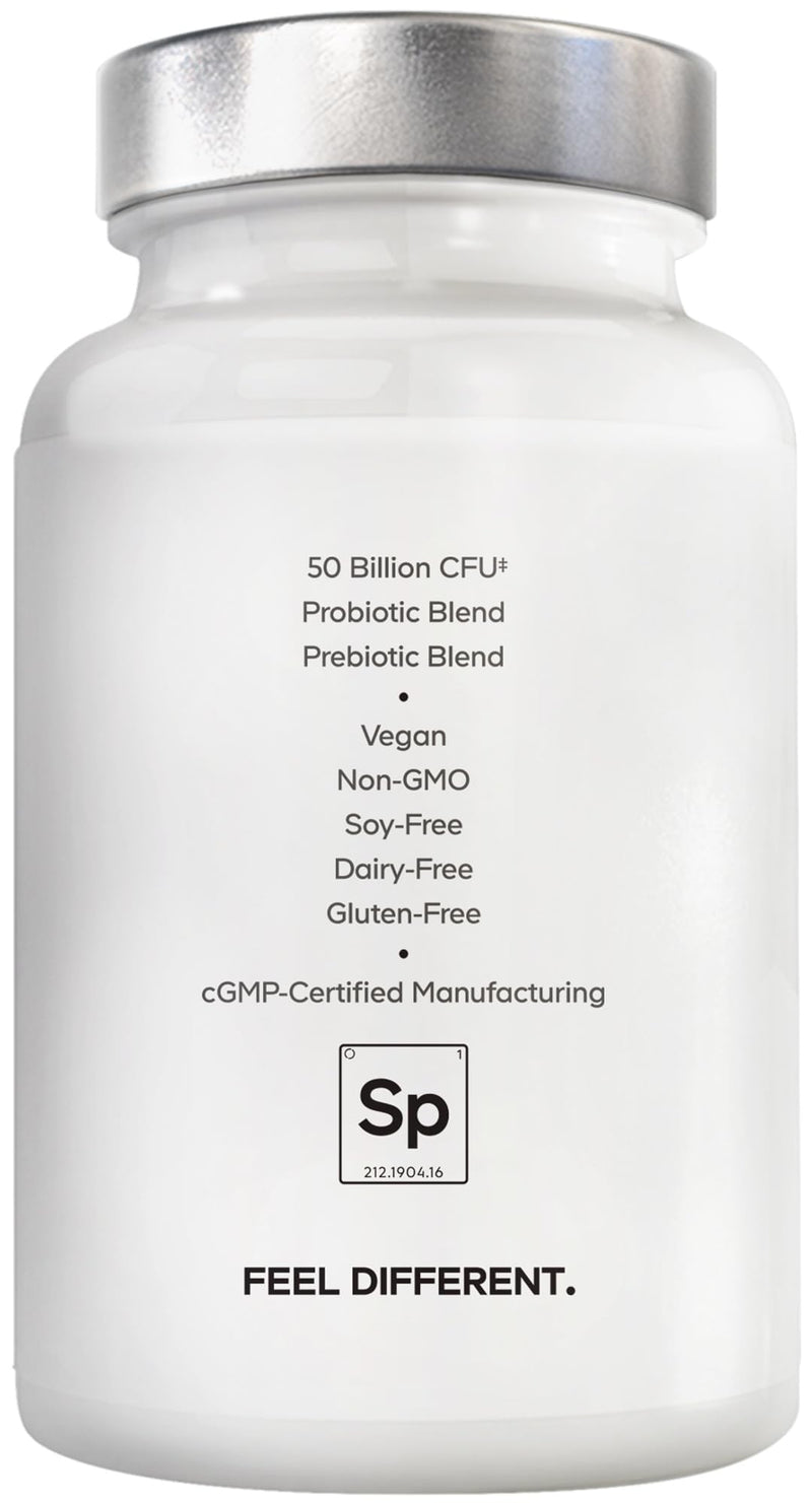 Amen SBO Probiotics Supplement, 50 Billion CFU, Prebiotics, 60 Capsules | Soil-based probiotic 50 billion CFU with prebiotics blend, sprouted broccoli, artichoke and acacia fiber. Vegan, non-GMO.