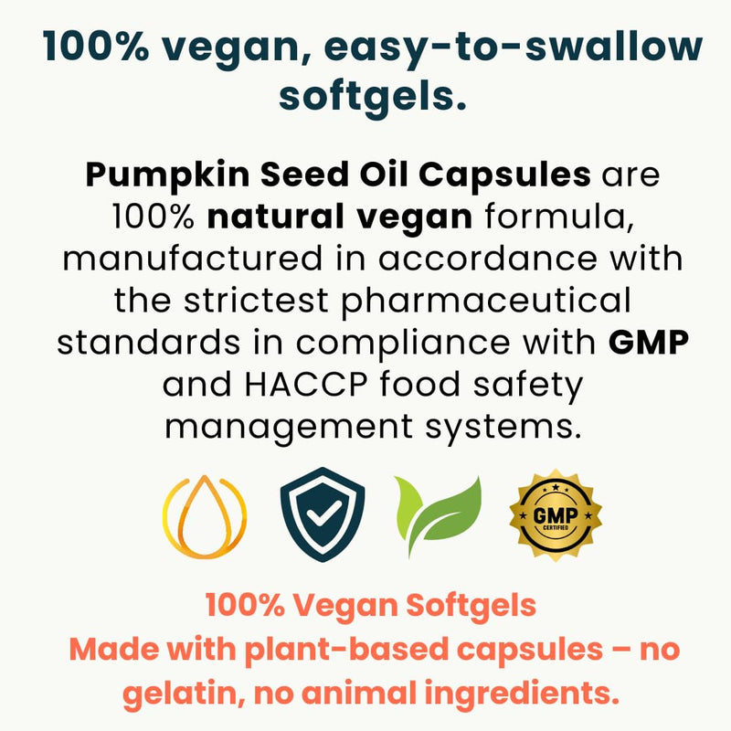 Pumpkin Seed Oil Capsules – 3000mg Daily Cold Pressed Pumpkin Seeds – Vegan Softgels for Prostate & Bladder Support – Omega 6 & 9-120 Capsules 120 count (Pack of 1) Pumpkin Seed Oil