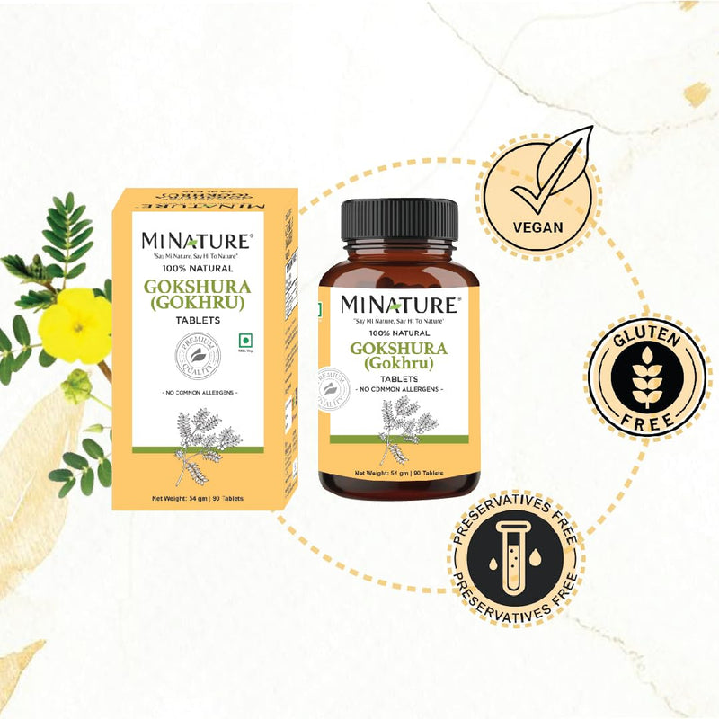 [Australia] - minature Gokshura (Tribulus Terrestris) Tablets - Pure Plant Based Herbal Supplement | Natural & Gluten Free | 90 Count, 45 Day Supply 