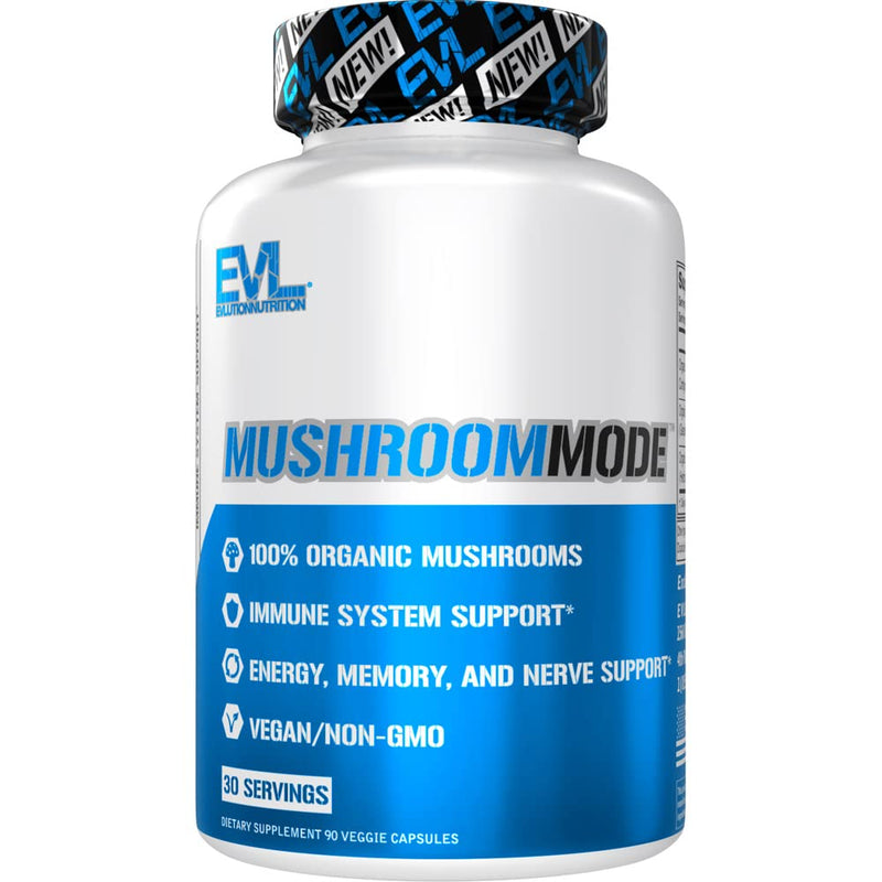 Evlution Men's Multivitamin and Mushroom Complex Supplements Nutrition Daily Multivitamin with Essential Minerals and Phytonutrient Complex Plus Nootropic Lions Mane Mushroom Supplement Capsules