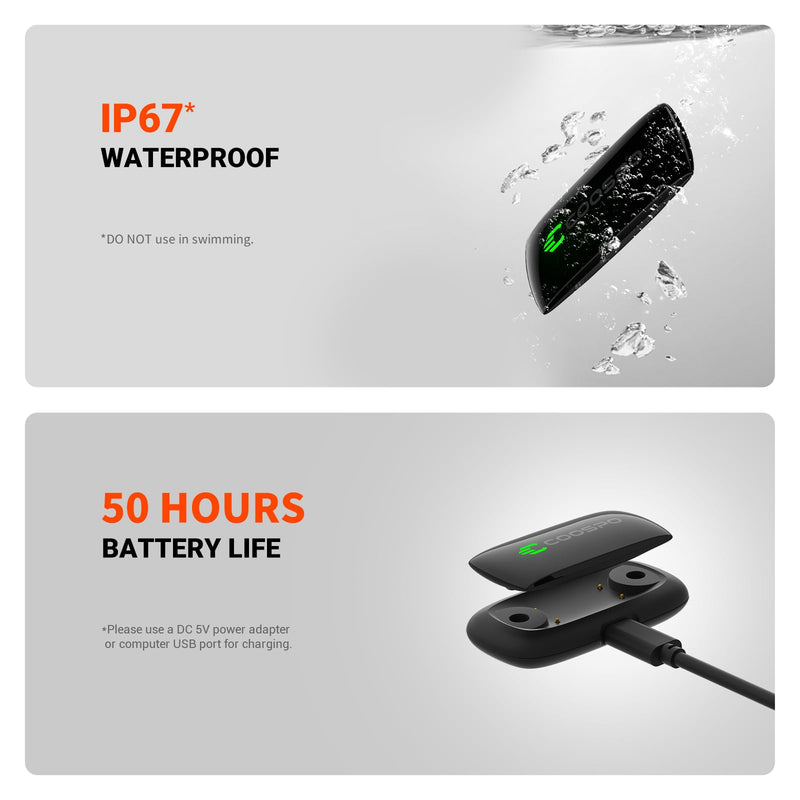 [Australia] - COOSPO Heart Rate Monitor Chest Strap H9Z, HRM Bluetooth 5.0 ANT+,Heart Rate Monitor Chest Sensor with Rechargeable Battery 
