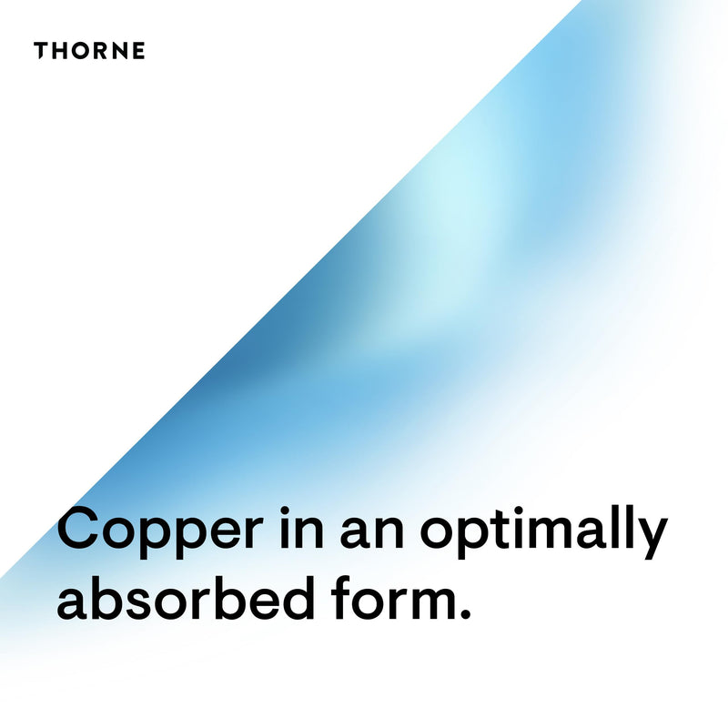 [Australia] - THORNE - Copper Bisglycinate - Well-Absorbed Trace Mineral Supplement - 60 Capsules 60 Count (Pack of 1) 
