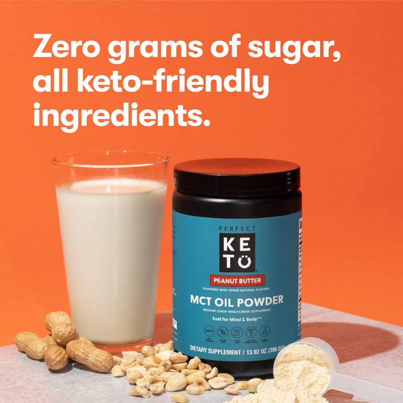 [Australia] - Perfect Keto MCT Oil Powder, Medium Chain Triglycerides, Ketogenic Non-Dairy Coffee Creamer and Bulk Supplement, 30 Servings (Vanilla) Vanilla 
