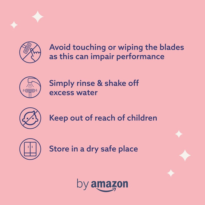 [Australia] - by Amazon Women's razor with 5 blades and handle with multi-axis joint, including 7 replacement blades 