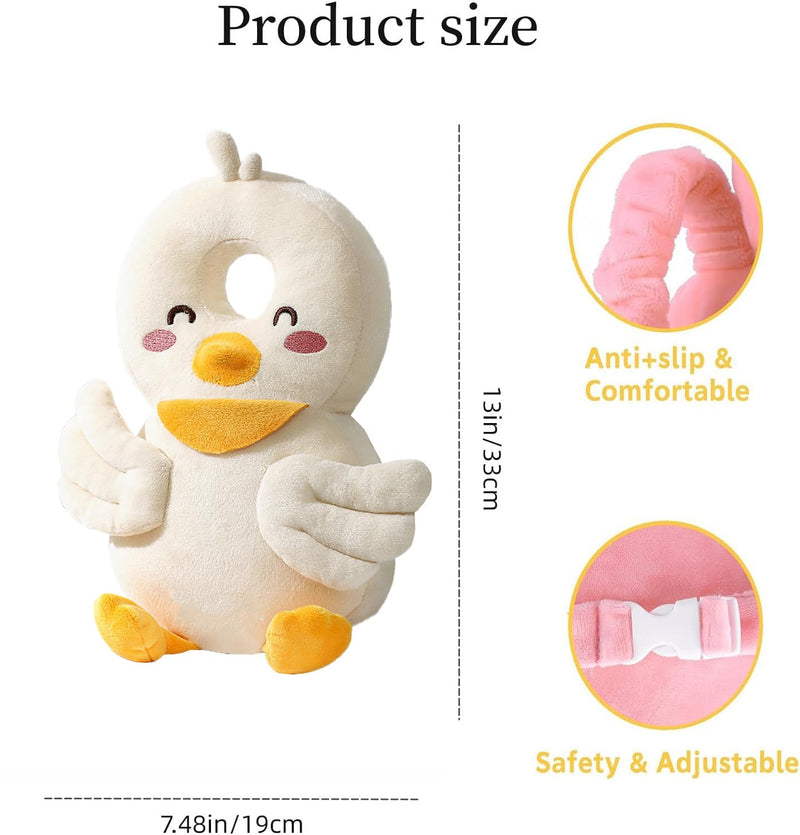 [Australia] - Baby Walker Head Protector Backpack Wear,Toddler Adjustable Baby Head Protection Backpack for Safety Baby Learning Walking Crawling (Duck) Duck 