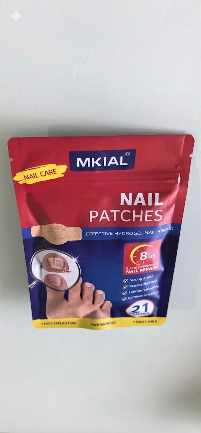 Nail Care Patches 21 PCS, 8-Hour Overnight Toenail Repair and Care Extra Strength, Fast Improvement for Women & Men's Damaged Nails Helps Restore Appearance for Travel Sports 1 Count (Pack of 1)