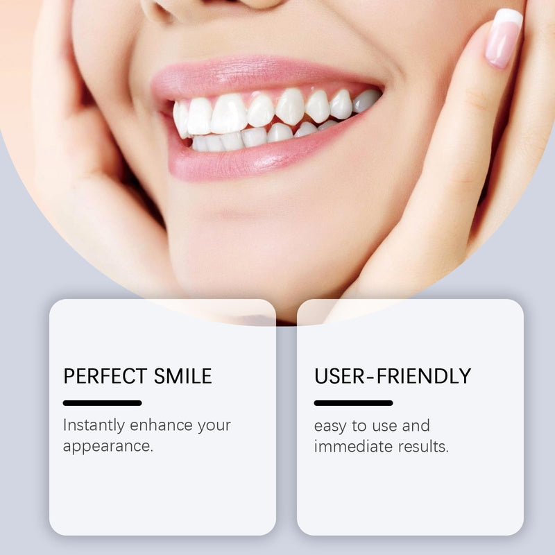 [Australia] - Dentures Fake Teeth, Smile Teeth Veneers, Cosmetic Temporary Teeth Dentures Prosthesis Artificial Veneers Teeth Top and Bottom 