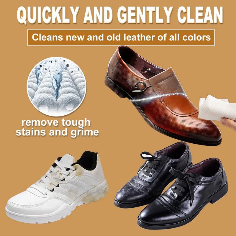 [Australia] - Air Jungles 3in1 Leather Cleaner Wipes 70 Count (Pack of 1), Extra Large 8" x 10" Size Leather Clean Condition Protect Wipes for Vinyl, Apparel Furniture Auto Car Interior Shoes Boots Bags 