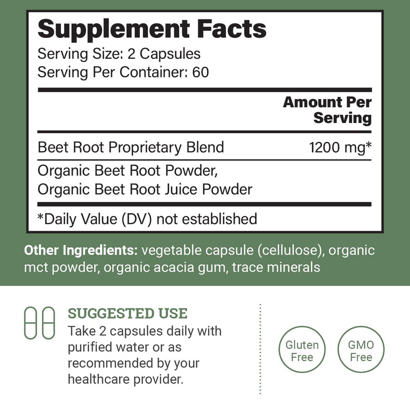 Earth Harmony Vegan Vitamin D3 & Beet Root Powder - 120 Capsules Each