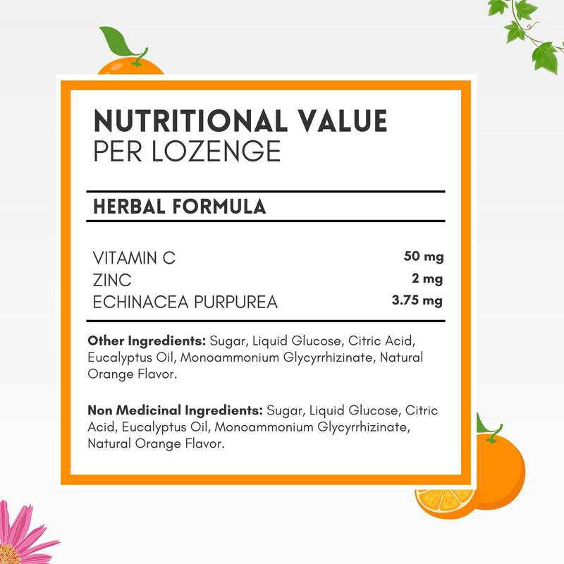 Herbion Orange Immunity Lozenges, 25 CT
