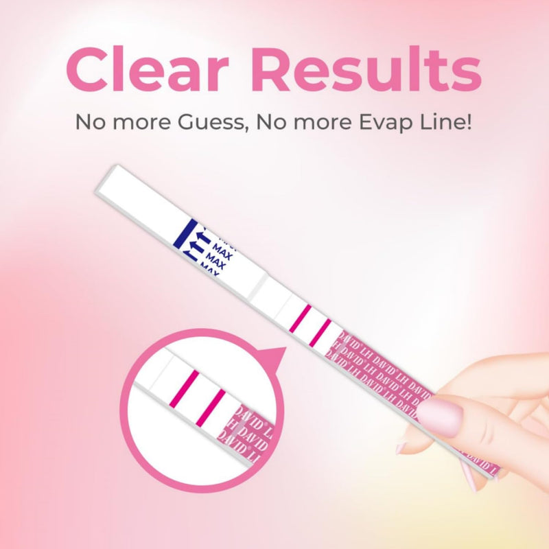 DAVID Ovulation Test Strips Kit, 50 Tests with 50 Urine Cups, Home Cycle Tracking for Women | Hormone test for cycle tracking Visual result readout Hygienic sample design Easy step-by-step use Multi-test cycle pack