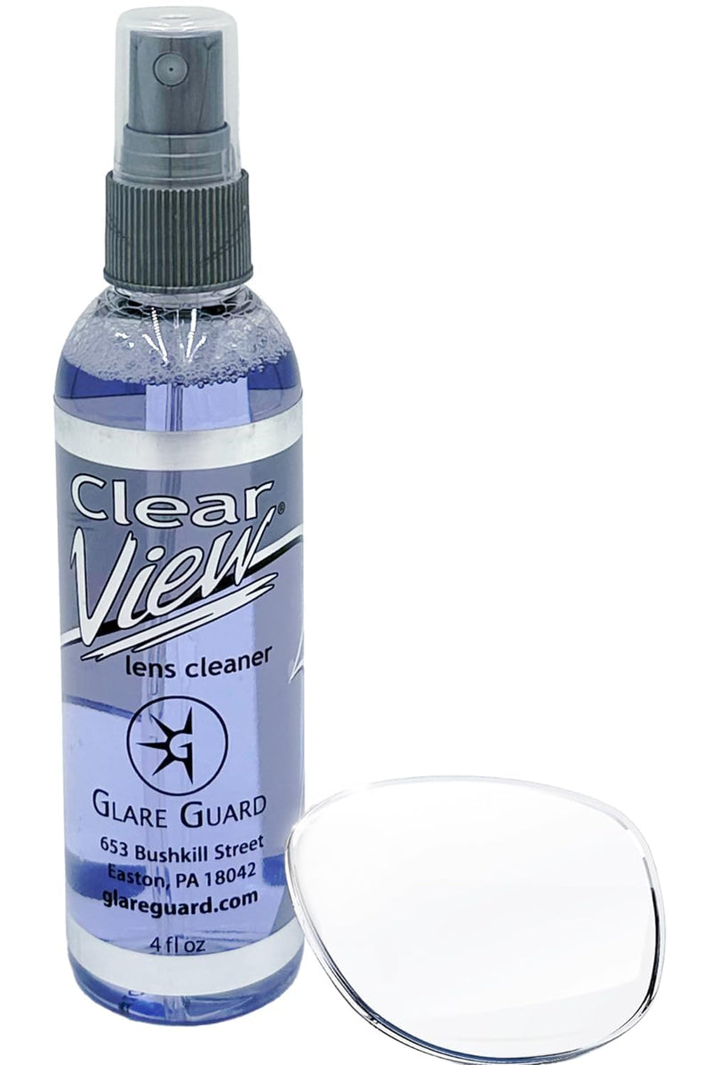 [Australia] - Glare Guard Clear View Lens Cleaner, Anti-Streak Glasses Cleaner, Anti-Glare Pro-Grade Reading Glass Eyeglass Spray, Alcohol-Free Sunglass Solution, Static Screen Clean, Fog Camera No Scratch 4oz 