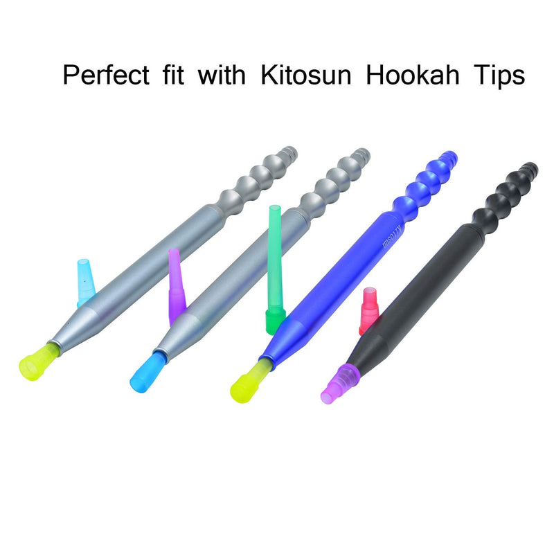 [Australia] - 100PCS Hookah Tips Disposable Hookah Mouth Tips BPA-Free Plastic Hookah Accessories Individual Wrapped Multi-Color Food Grade Mouth Tips (3.51inch) 100 Count (Pack of 1) 