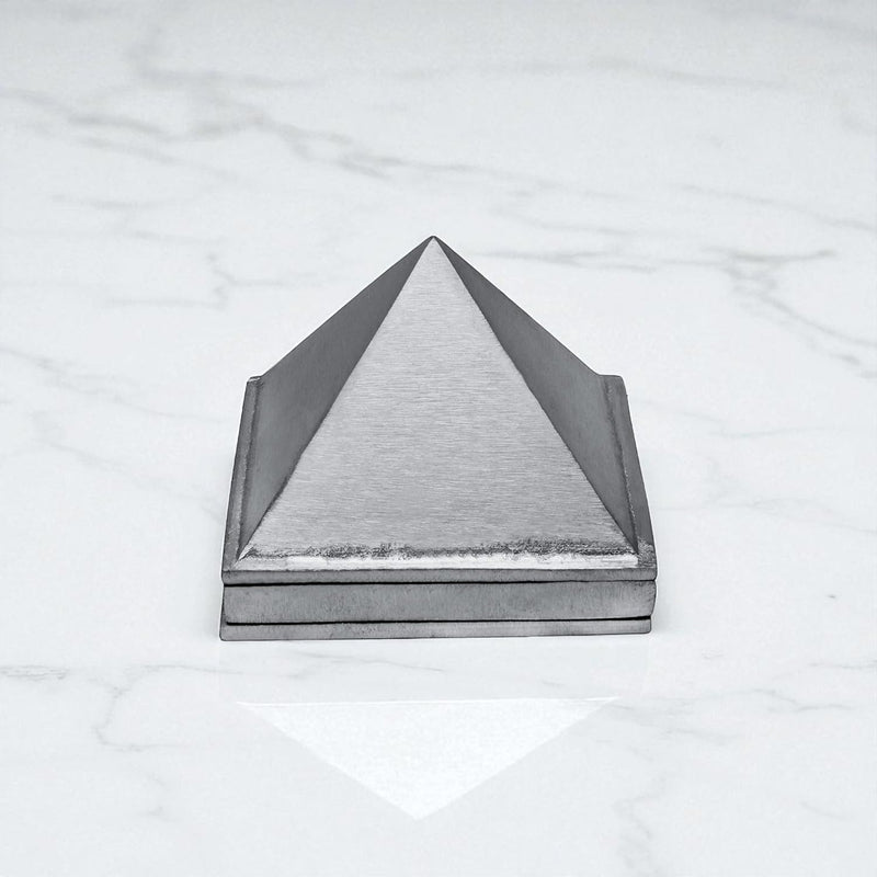 Metal Vastu Zinc 3 Layer Pyramid | Pure Zinc Vastu Remedy | 3-Inch | Pyramid for Positive Energy, Health & Wealth | Vastu Dosh Remedies for Home & Office | Pack of 1 Antique
