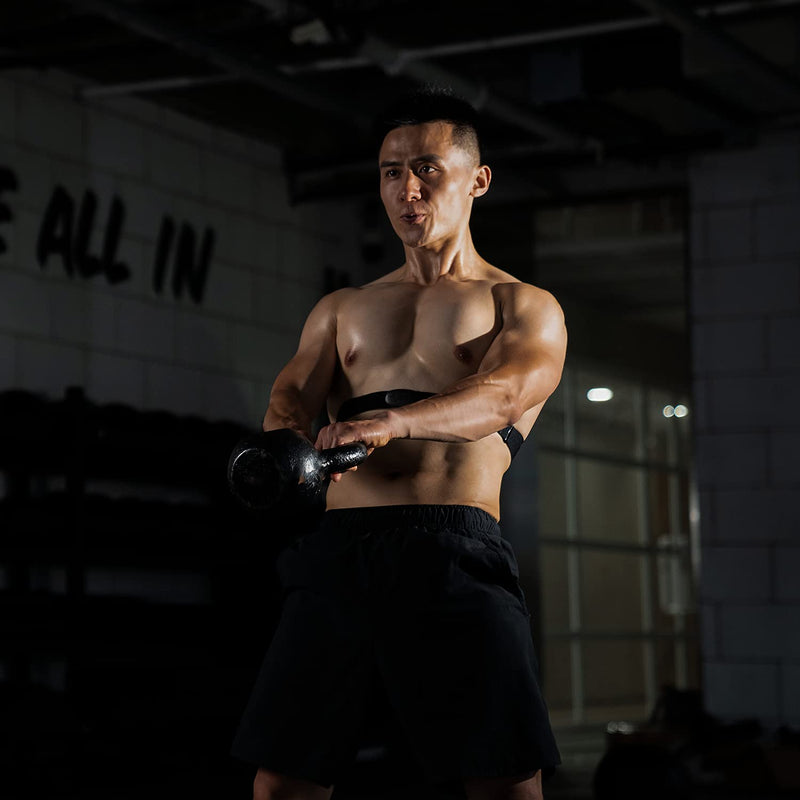 [Australia] - COOSPO Heart Rate Monitor Chest Strap, Bluetooth ANT+ Heart Rate Monitor Chest Sensor with 400H Battery, HRM Works with Strava/Wahoo Fitness/Polar Beat/Peloton/DDP Yoga App 
