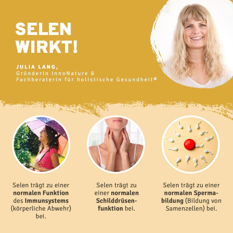 [Australia] - Natural selenium capsules made from mustard seeds, 1 capsule daily, 180 capsules in total, high dose with 200 µg selenium per capsule (363.60% NRV), vegan, made in Germany 