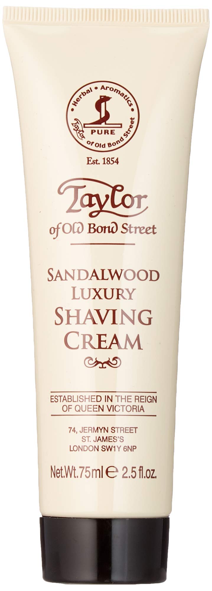 [Australia] - TAYLOR OF OLD BOND STREET Shaving Cream in Tube Sandalwood, 75 ml 75 ml (Pack of 1) 