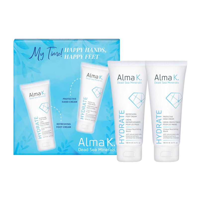 [Australia] - Alma K Happy Hands Happy Feet Set - Protective Hand Cream - Refreshing Foot Cream - Hand Lotion for Women - Foot Cream for Women - 2 Pc 