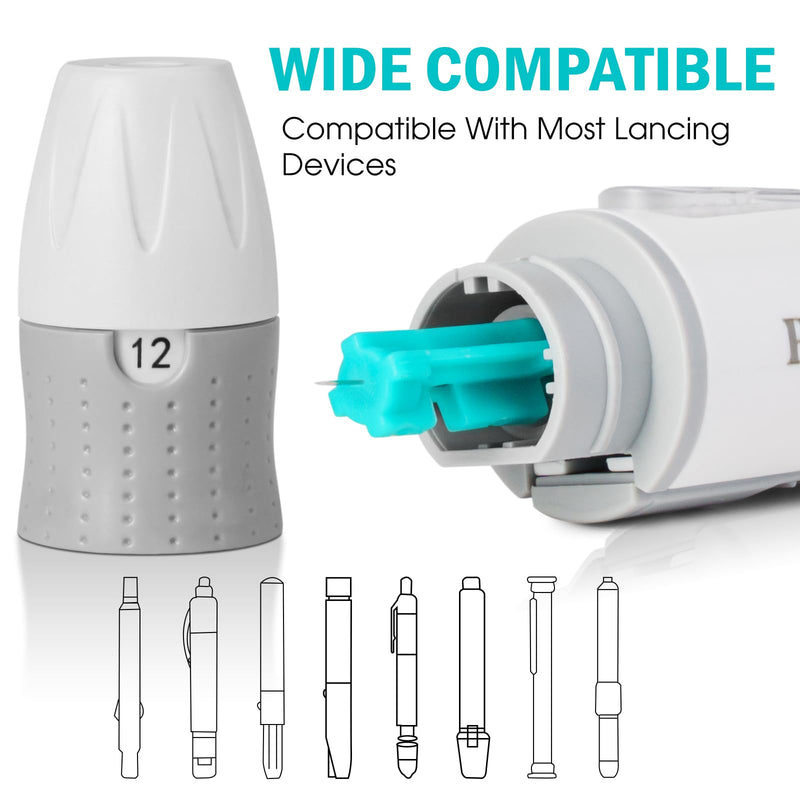 [Australia] - Blood Lancets,Twist Top Lancets for Lancing Devices,350 Count Ôºå30 Gauge Diabetes Lancets for Blood Glucose Testing,Light Green 