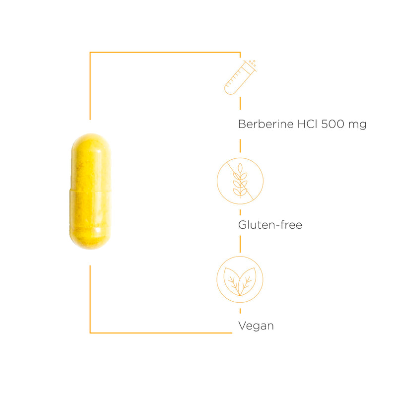 [Australia] - Integrative Therapeutics Berberine - 1000–1500 mg Daily - Berberine HCL Supplement for Metabolic Support* - Gluten-Free & Vegan Supplements for Men & Women - 60 Capsules 1 