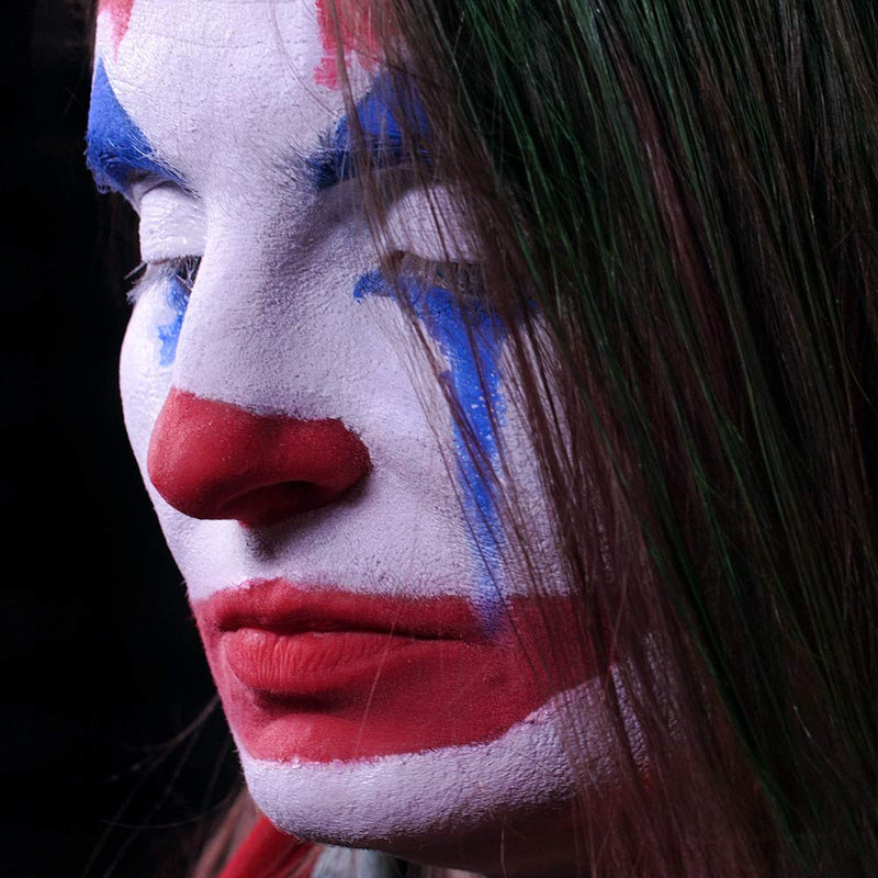[Australia] - Graftobian Chaos Clown Makeup Kit - Complete 10 Piece Set for Joker Jester or Clown Halloween Costume - Full Color Instructions (Standard) Standard 
