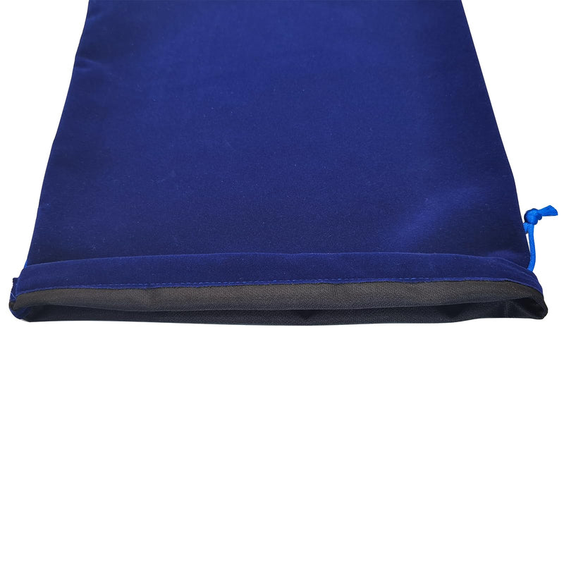 [Australia] - Blue Velvet Cremains Urn Bag for Human Ashes - For Use Inside the Urn - Size 10" X 12" (230 Cubic Inches Capacity) - Includes a Resealable PE Material Ashes Storage Bag Blue Large 
