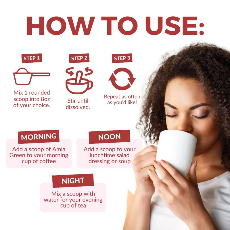 [Australia] - Amla Powder & Green Tea Superfood Supplement with Hibiscus, 20x Ultra Concentrated Amla, Antioxidant Support, Made with Oolong Tea and Indian Gooseberries, Organic, Vegan, Hibiscus, 30 Servings Hibiscus | 30 Servings 