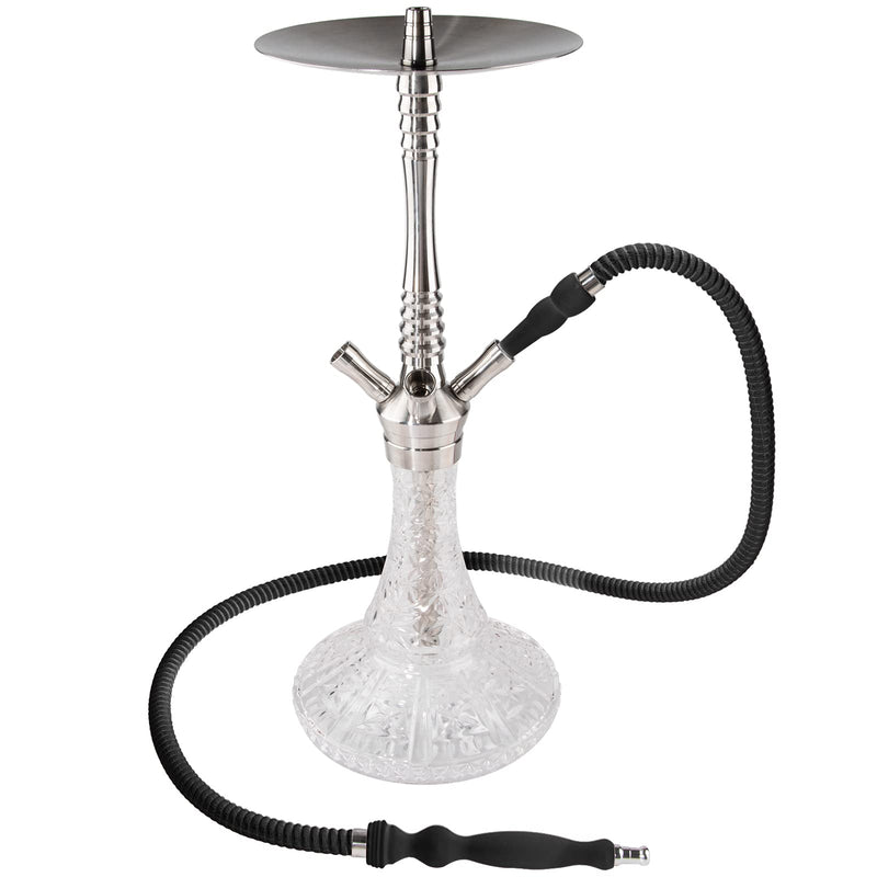 [Australia] - Hookah Hose Shisha Hose Washable Soft Touch Rubber Handle Alloy Tip Leather Wrapped 60'' Shisha Hookah Hose Perfect Fit Hookah Set (Black) Black 