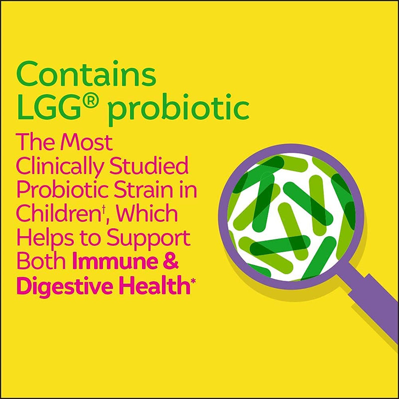 Culturelle Daily Probiotic for Kids + Veggie Fiber Gummies (Ages 3+) - 60 Count & Kids Chewable Daily Probiotic for Kids, Ages 3+, 30 Count