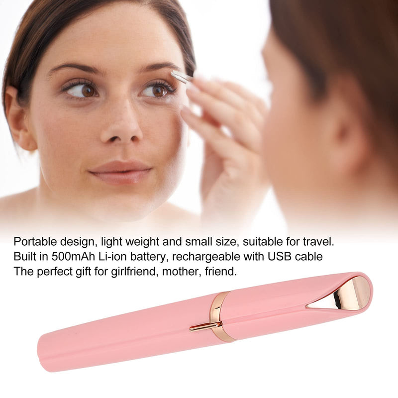 [Australia] - ZJchao Nose Hair Trimmer For Women, Waterproof Rechargeable with LED Light Facial Hair Removal Tools Eyebrow Trimmer For Women Facial Hair Remover with Brush for Women Face Body Nose Ear 