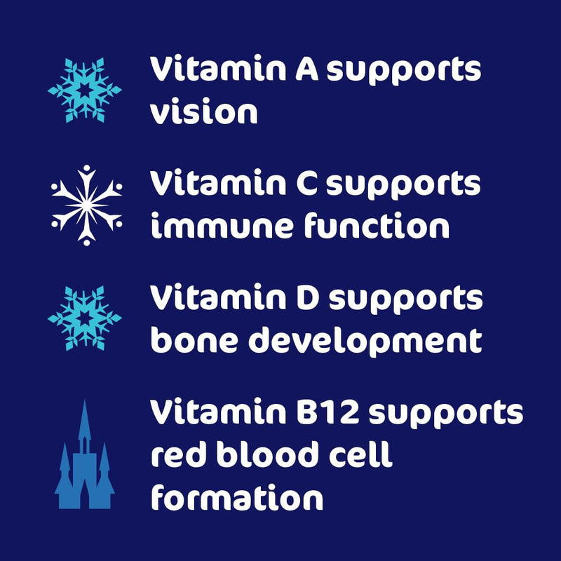 Haliborange Disney Frozen Multivitamin Softies for Kids 3+, 60 Strawberry Gummies – Vitamins A, C, D, E, B6, B12 & Niacin – Supports Immune System, Bone Health & Energy – Character-Shaped Chewable 60 count (Pack of 1)