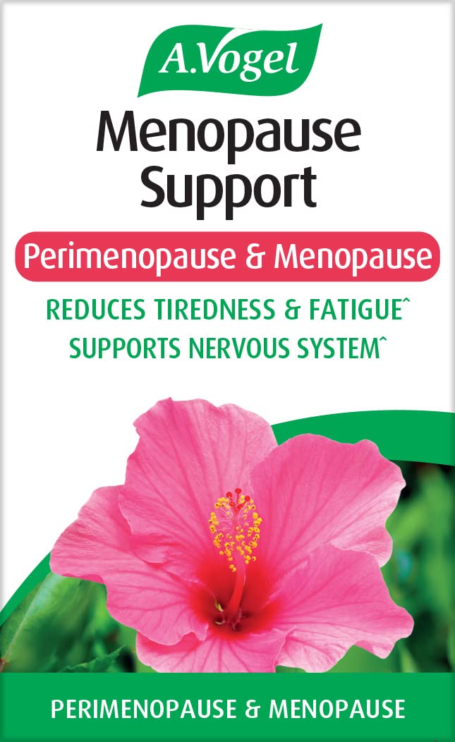 A.Vogel Menopause Support | Menopause Supplement | Support for Perimenopause & Menopause Symptoms | Soy Isoflavones, Magnesium & Hibiscus | 60 Tablets 60 count (Pack of 1)