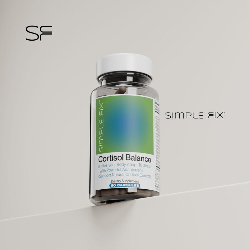 Cortisol Balance Supplement – Supports Stress, Focus & Daily Energy – with Ashwagandha, Rhodiola Rosea, L-Theanine, Magnesium, Zinc & B6 – Adaptogen Formula – Vegan Capsules