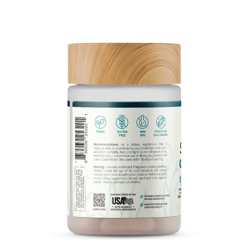[Australia] - Snap Supplements Irish Sea Moss Capsules with Bladderwrack, Burdock Root & Iodine ‚Äì Supports Energy, Immune Health, Digestion & Skin ‚Äì 60 Capsules 