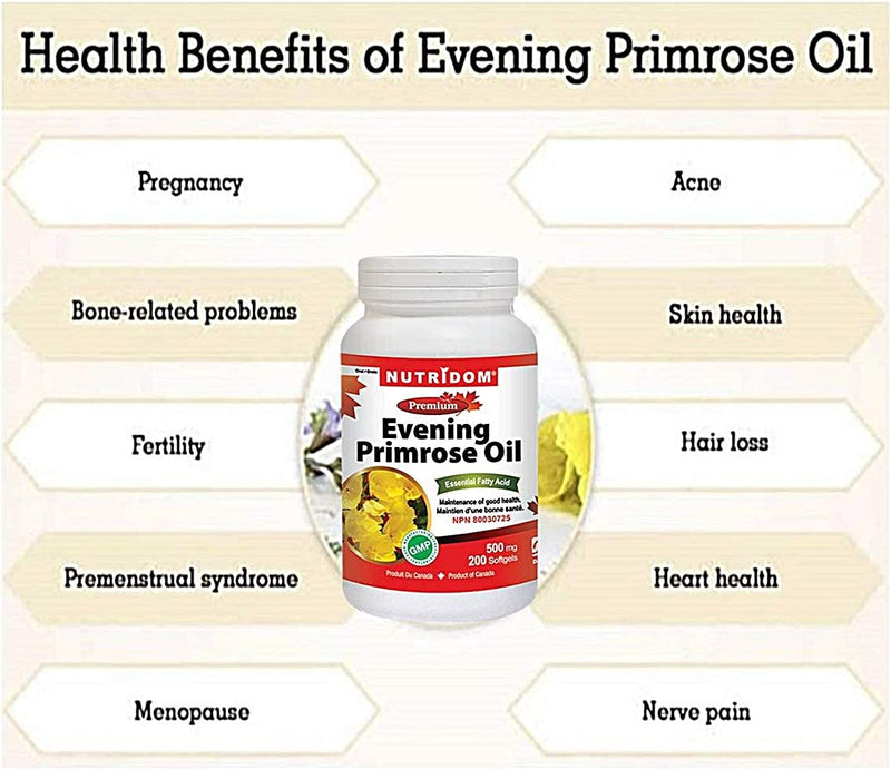 [Australia] - Evening Primrose Oil Omega-6 & GLA 500mg 200Softgels 