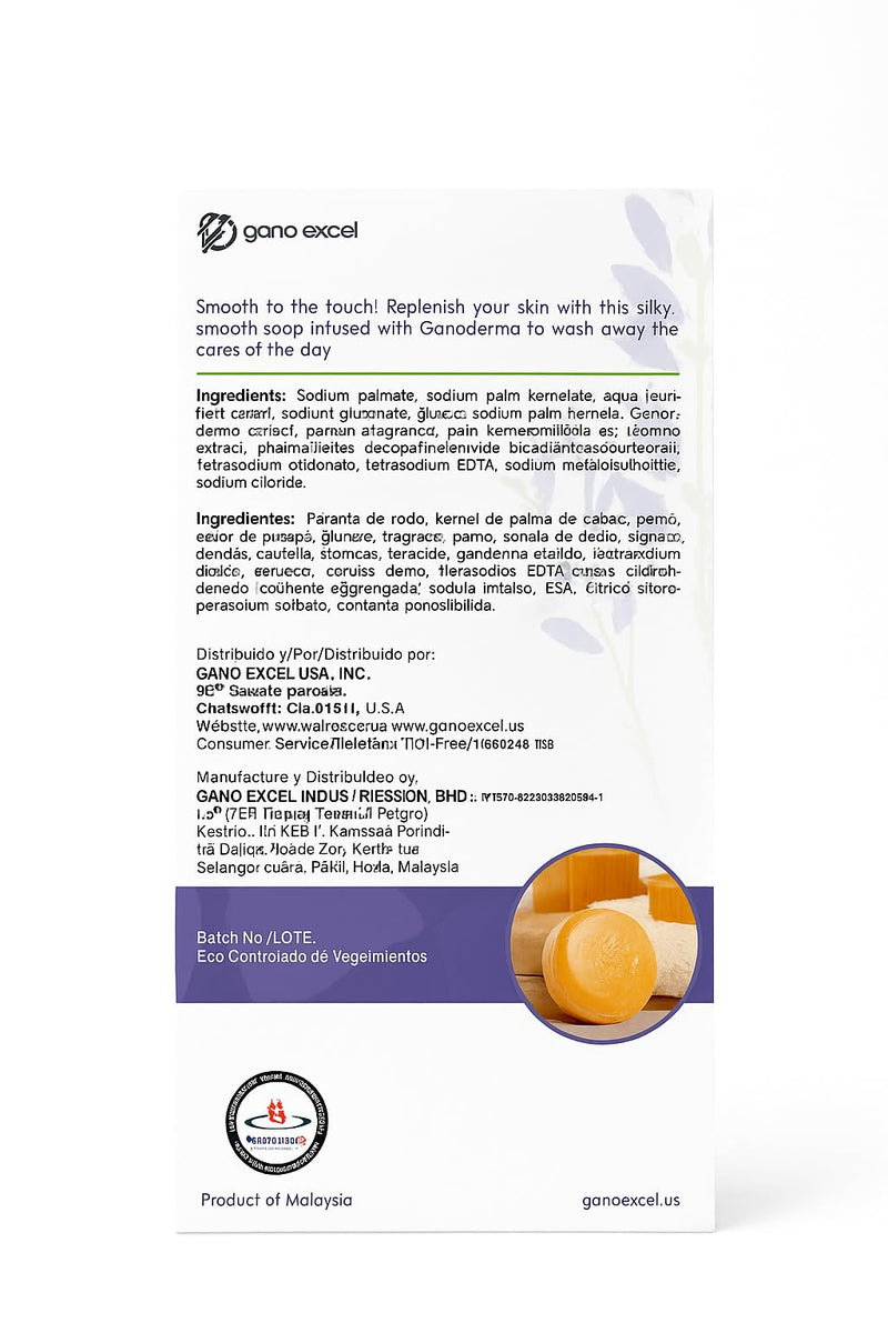 SENSE Soap by Gano Exel – Sensitive Skin Bar Enriched with Ganoderma Lucidum, Vitamin E & Rejuvenating Minerals – Antioxidant Natural Skincare – 2×100 g (3.52 oz)