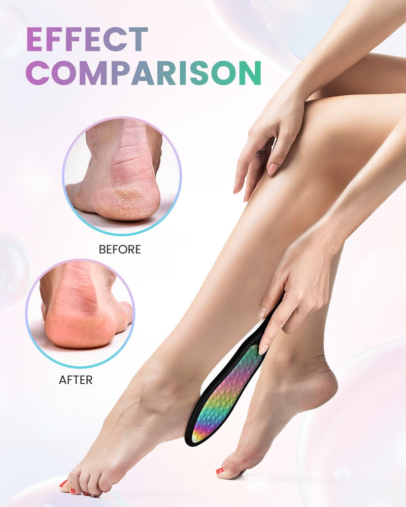 [Australia] - BEZOX callus remover - 100% anti-callus effect premium foot file - for foot care for beautiful feet - professional pedicure callus file rainbow colors 