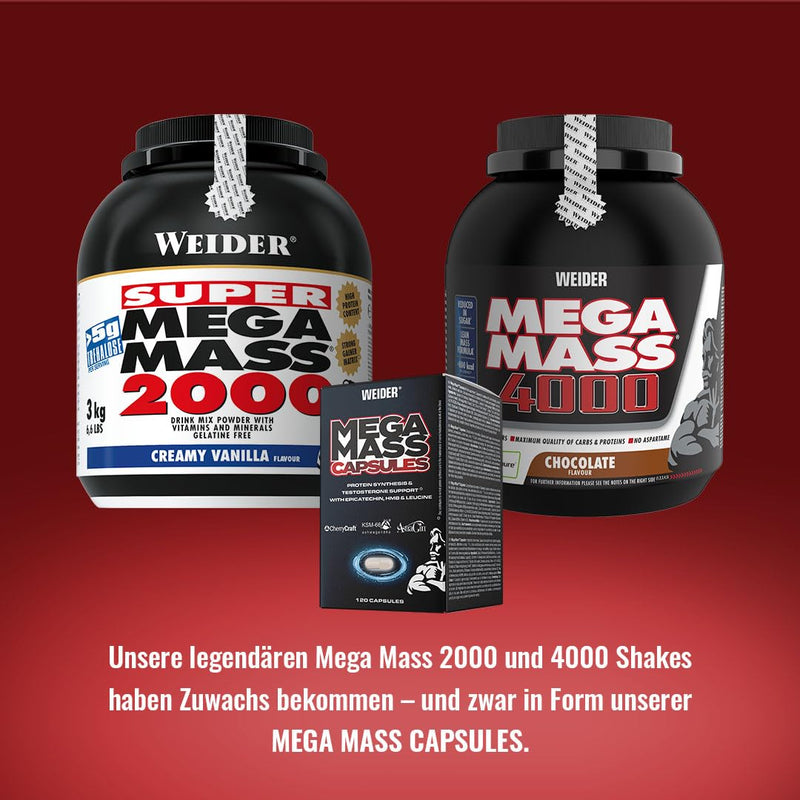 Weider Mega Mass Capsules - 120 caps