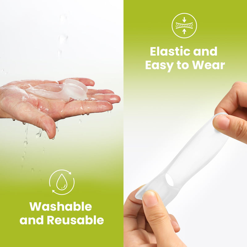 [Australia] - Bunion Cushion Protector - 8 Packs Bunion Corrector Pads for Big Toe, Gel Shield for Foot Pain Relief, Calluses, Corns, Friction, and Pressure（Clear） 