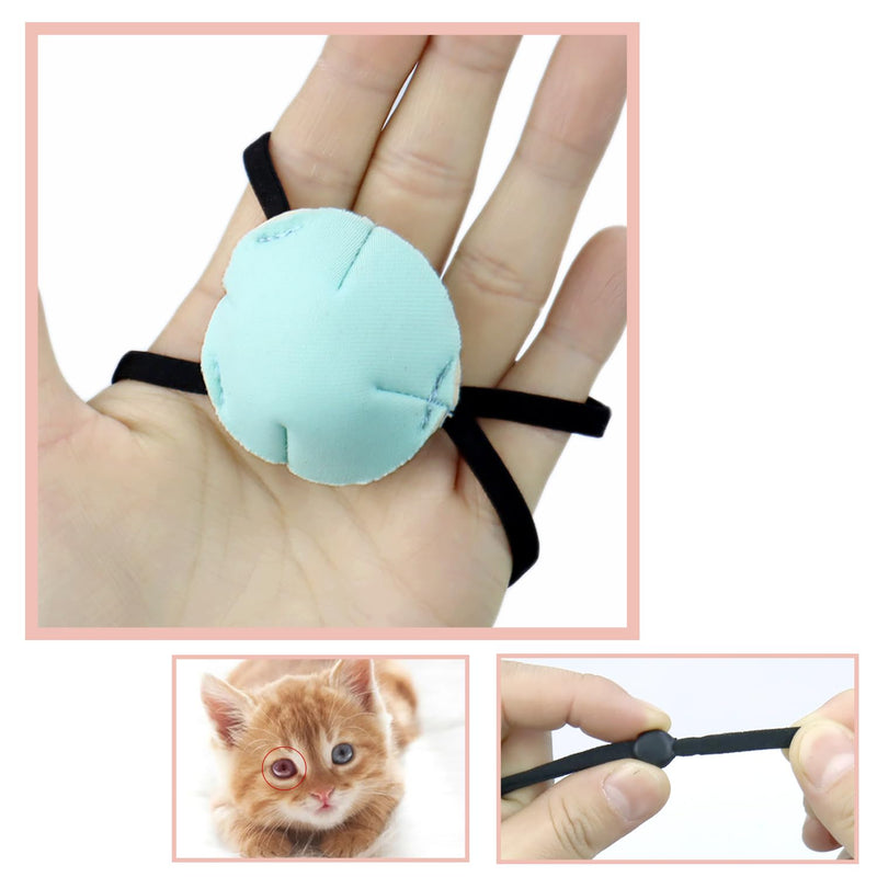 3 Pack Cat Eye Patch for Cats Missing Eyes Single Eyepatch Protective Eye Cover for Small Dogs Cats Eye Injuries After Surgery Wounds Dogs Missing Eye Shield Small Pets Patches - PawsPlanet Australia