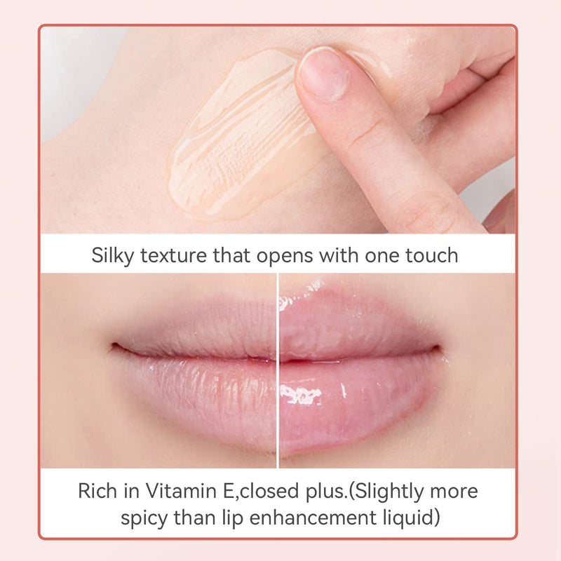 Ginger Lip Mask Magical Lip Plumper, Lip Plumping Balm with Beeswax and Vitamin E, DEROL Lip Plumper, Day&Night Use Lip Enhancer for Fuller, Softer Bigger Fuller Lips by Natural Lip Plumper