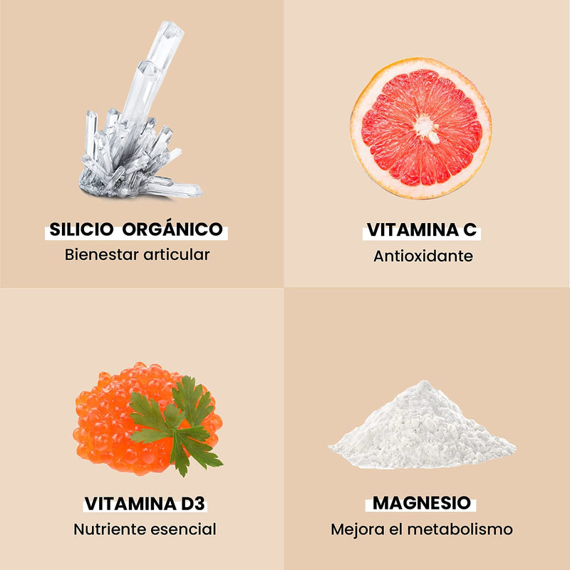 Articomplex. Silica with Vitamins and Minerals that compensate for the Loss of Essential Minerals Strengthens Joints, Bones, and Cartilage and boosts the Immune System. 100 Capsules.
