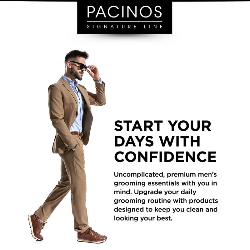 [Australia] - Pacinos Derma Blades for Men - Precision Straight Razor Beard Care Exfoliation Tool with 100% Stainless Steel Blades 3 Pack 