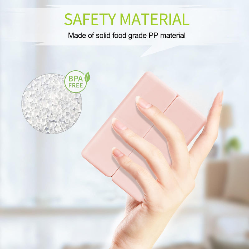 [Australia] - FYY Daily Pill Organizer, 7 Compartments Portable Travel Pill Case [Folding Design]Pill Box for Purse Pocket to Hold Vitamins,Cod Liver Oil,Supplements and Medication-Pink Small Pink 
