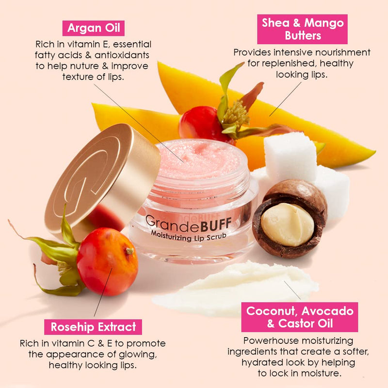 [Australia] - Grande Cosmetics GrandeBUFF Moisturizing Lip Scrub, 0.53 Fl Oz 