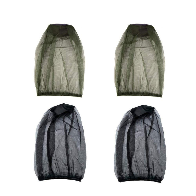 [Australia] - JINXM Pack of 4 Mosquito Head Net Fine Mesh for Beekeeping Outdoor Hiking Camping Fishing 