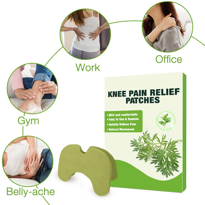 [Australia] - FENGQ Pain Relief Patch, Pack of 20 Pain Relief Patches, Knee Pain Relief Patch Wormwood Knee Patch, Heat Patch, Pain Relief for Knees, Neck, Back and Sore Muscles 