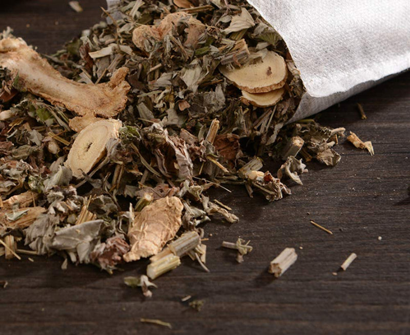 [Australia] - 10bag Herbs Foot Soak Packets, Chinese Herbal Foot Bath Pouch Spa Bag 400g泡脚药包 当归 党参 北芪 艾草 老姜 五味纯中药沐足养生 10bags weight 400g 